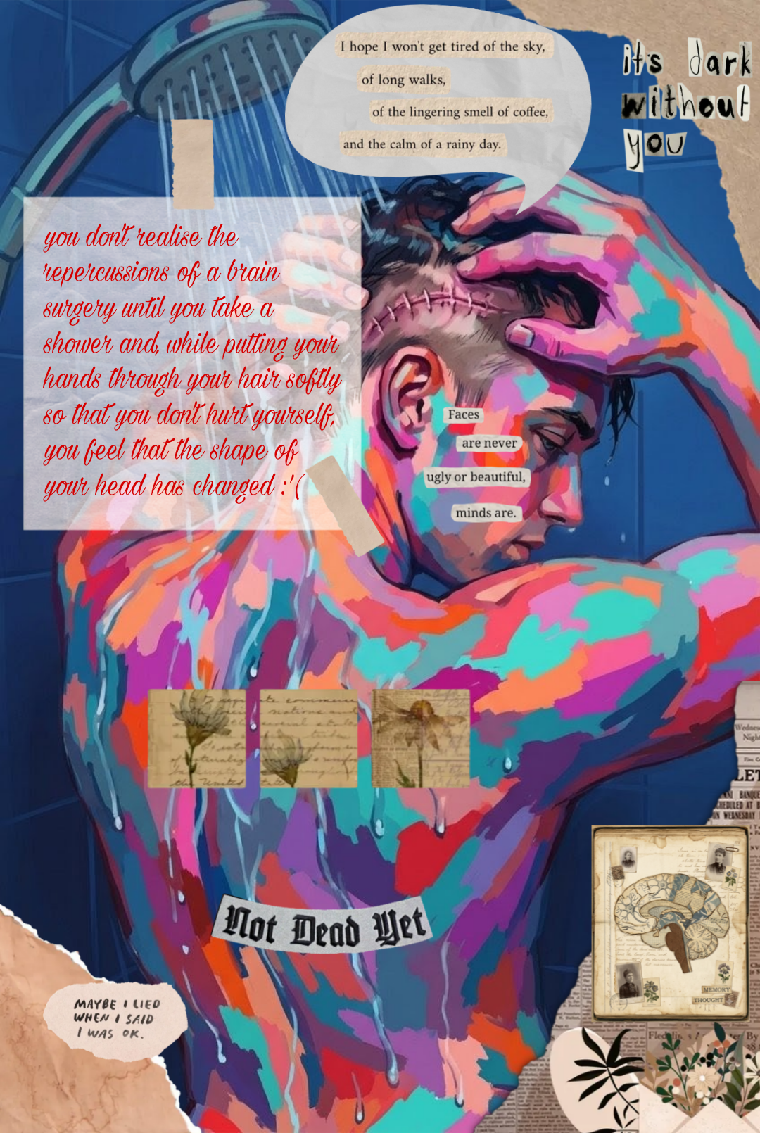 faces are never ugly or beautiful, minds are